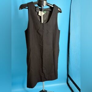 New Harve Benard Womens Sz 10 Sleeveless 100% Wool Jumper Dress Black Office